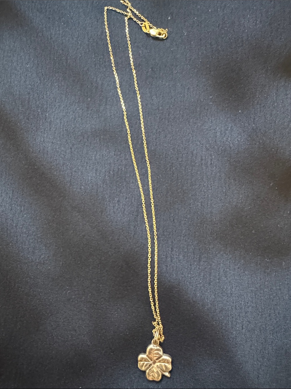 10k Yellow Gold Cable Chain Necklace  with lobster clasp 16" - Gold 10k - Picture 5 of 11